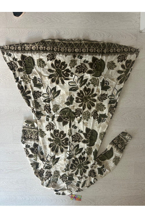 VESTIDO FLORES VERDE