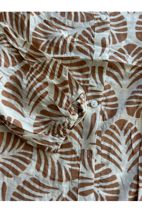 VESTIDO ESPIGA TOSTADO