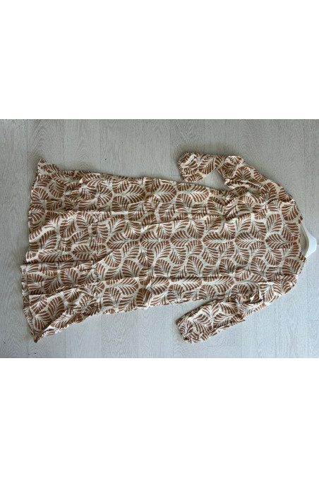 VESTIDO ESPIGA TOSTADO