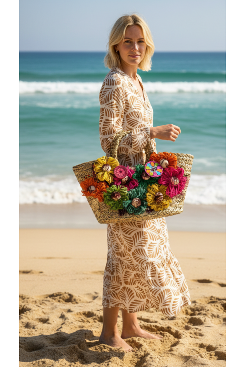 VESTIDO ESPIGA TOSTADO