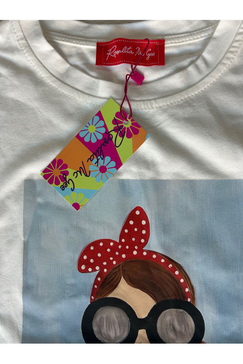 CAMISETA SEÑORITA BLANCA