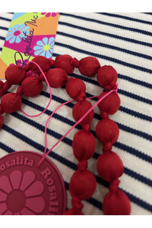 COLLAR BOLAS ROJO
