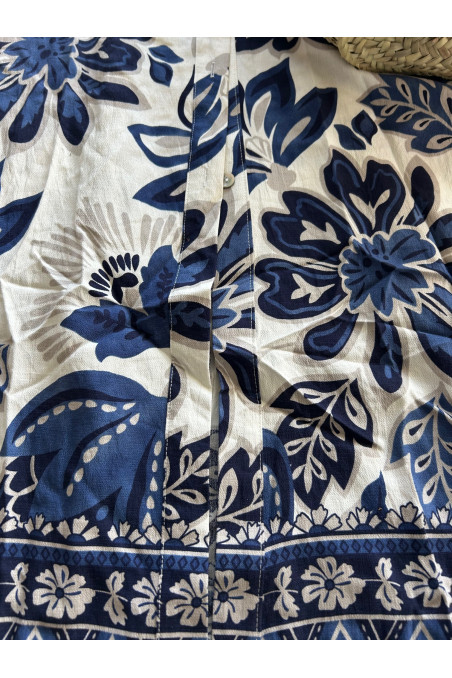 VESTIDO FLORES AZUL
