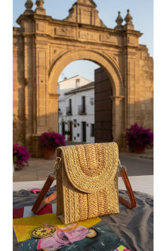 BOLSO PAJA MOVIL BEIGE