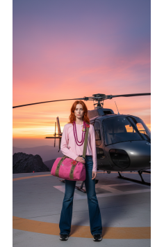 COLLAR BOLAS FUCSIA 2