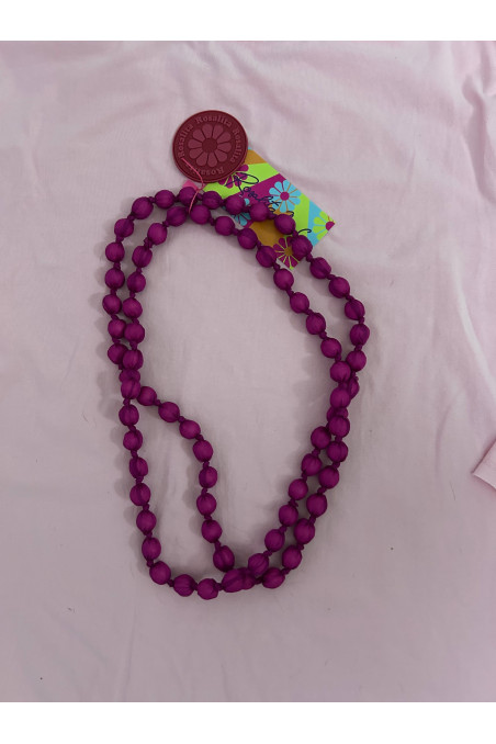 COLLAR BOLAS FUCSIA
