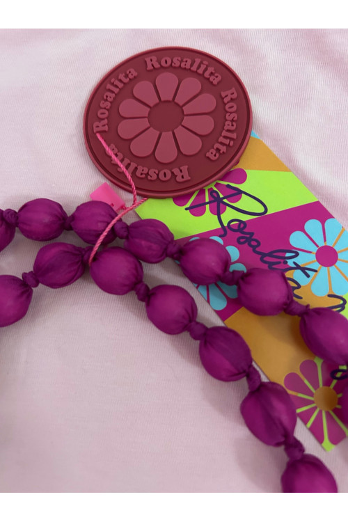 COLLAR BOLAS FUCSIA