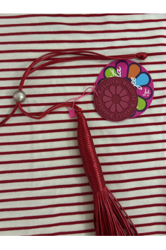 COLLAR CORDONES ROJO 2
