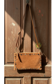 BOLSO PIEL SERRAJE TOSTADO