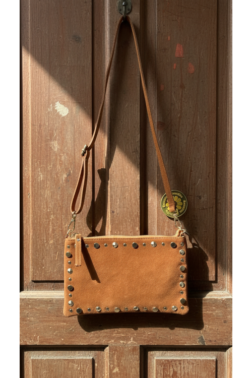 BOLSO PIEL SERRAJE TOSTADO