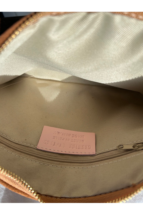 BOLSO PIEL SERRAJE TOSTADO