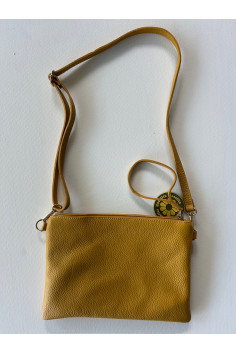 BANDOLERA PIEL AMARILLO 2