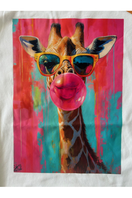 CAMISETA BLANCA JIRAFA