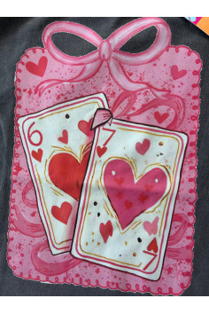 CAMISETA NEGRA CORAZONES 2