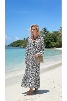 VESTIDO ESPIGA AZUL 2