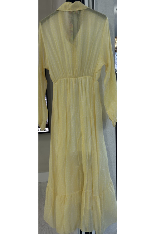 VESTIDO LUNARES AMARILLO