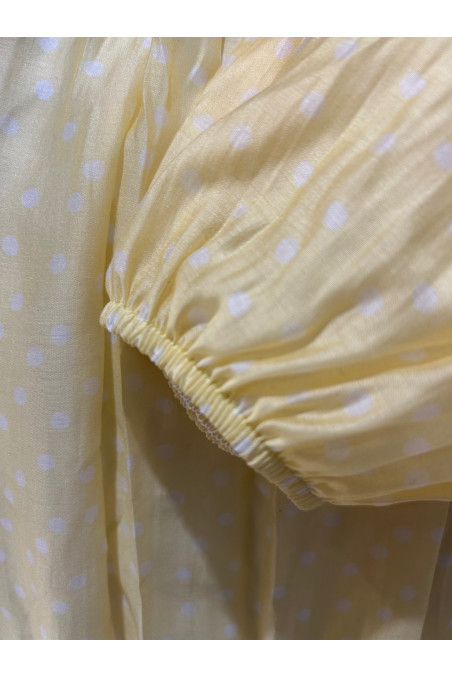 VESTIDO LUNARES AMARILLO