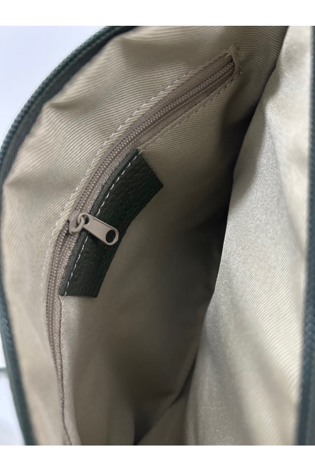 BANDOLERA PIEL VERDE