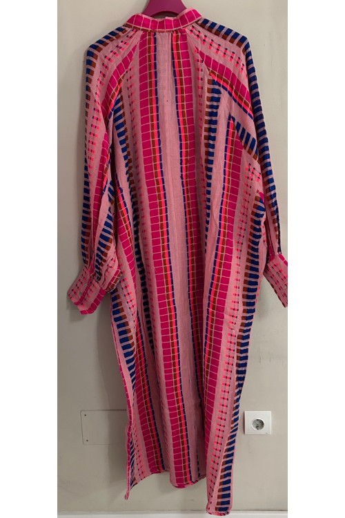 VESTIDO JACQUARD ROSA