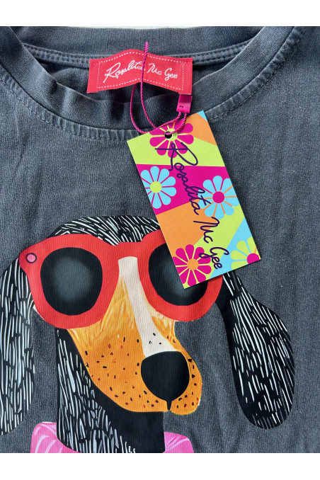 CAMISETA NEGRA PERRITO