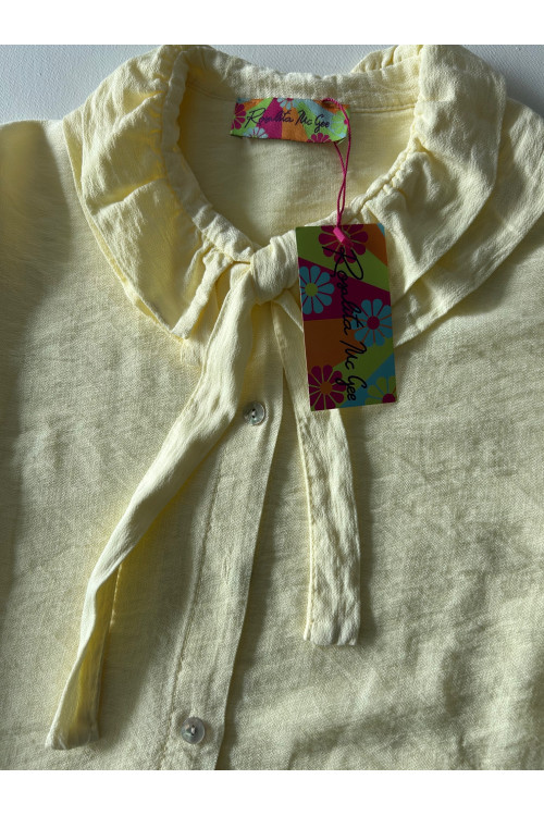 CAMISA CUELLO AMARILLA