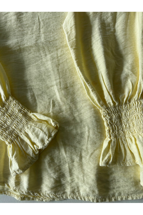 CAMISA CUELLO AMARILLA