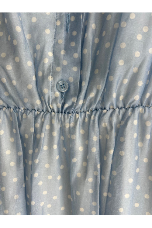 VESTIDO LUNARES AZUL