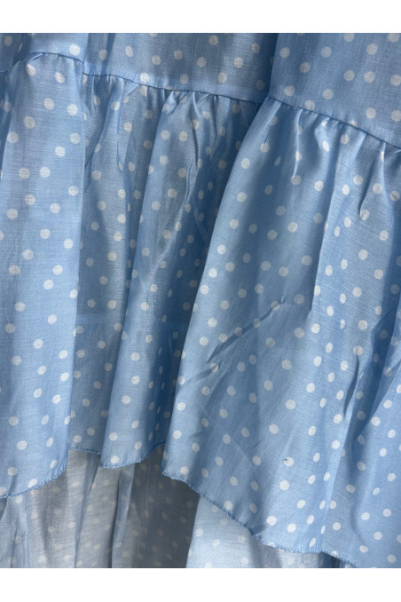 VESTIDO LUNARES AZUL