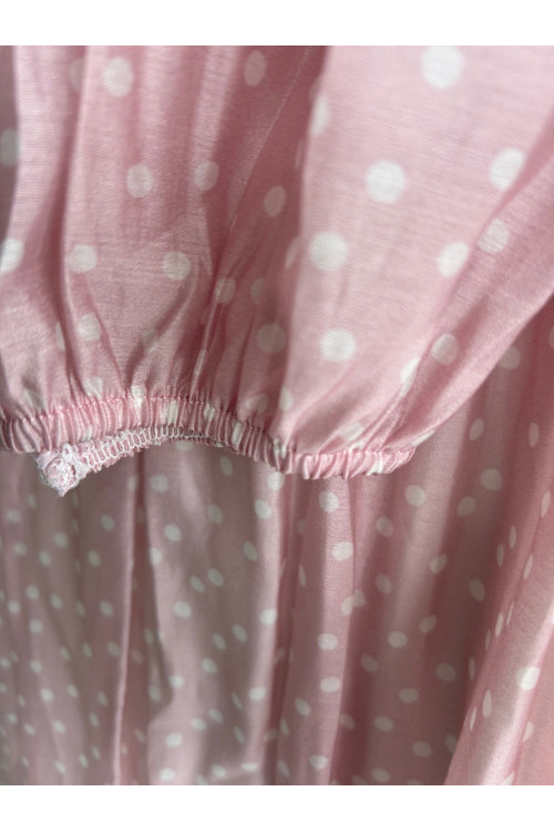 VESTIDO LUNARES ROSA