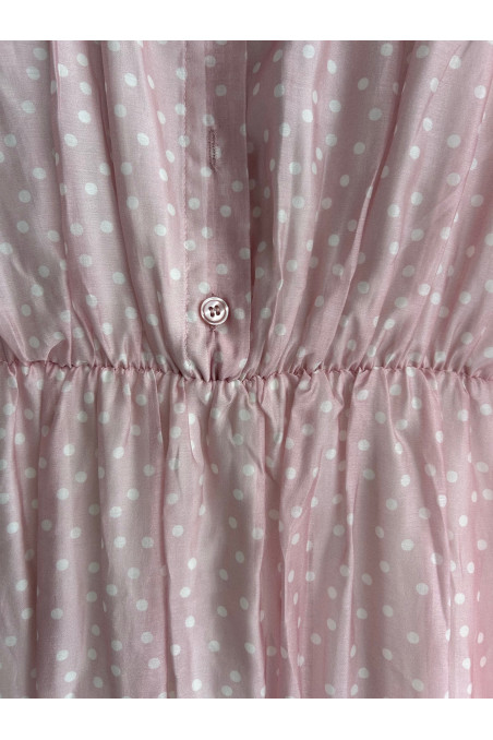 VESTIDO LUNARES ROSA