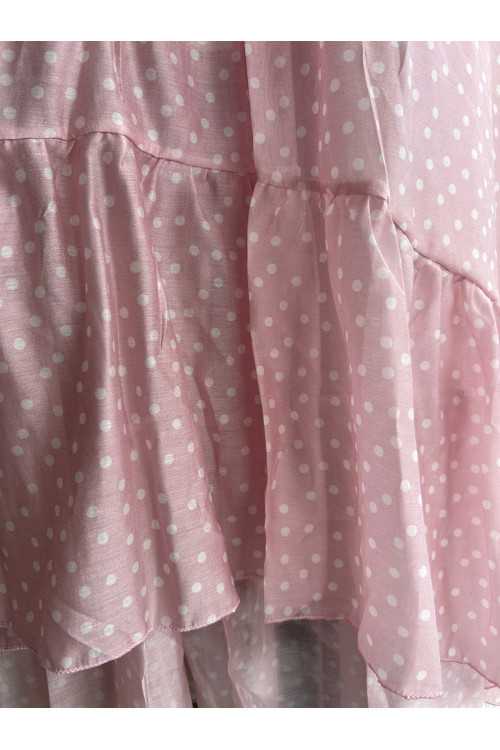 VESTIDO LUNARES ROSA