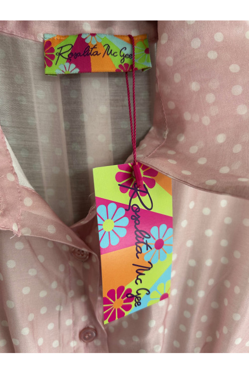 VESTIDO LUNARES ROSA