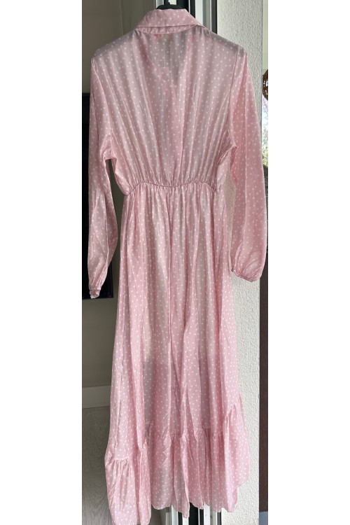 VESTIDO LUNARES ROSA