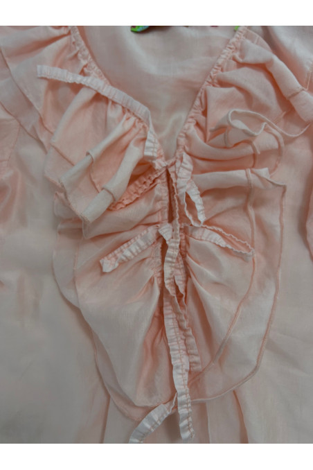 CAMISA VOLANTES ROSA