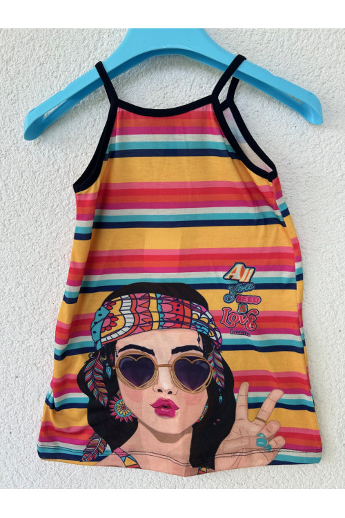 VESTIDO HIPPY RAYAS