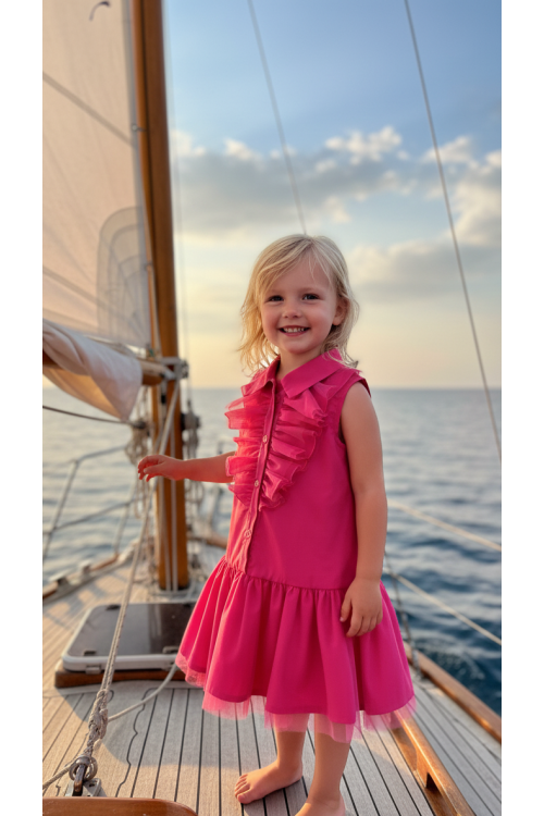 VESTIDO CASSIA FUCSIA