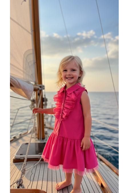 VESTIDO CASSIA FUCSIA