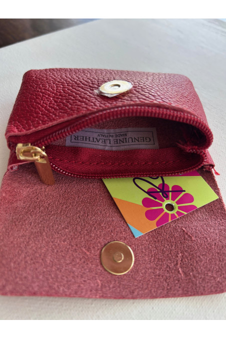 CARTERITA PIEL ROJA