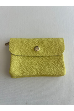 CARTERITA PIEL PISTACHO