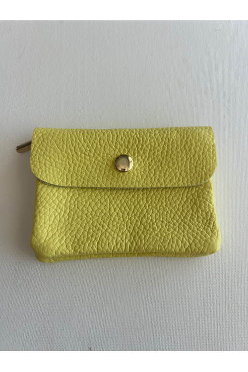 CARTERITA PIEL PISTACHO