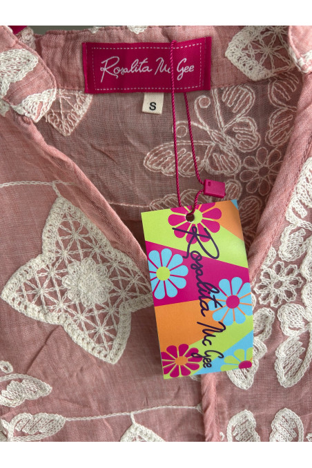 BLUSA BORDADOS ROSA