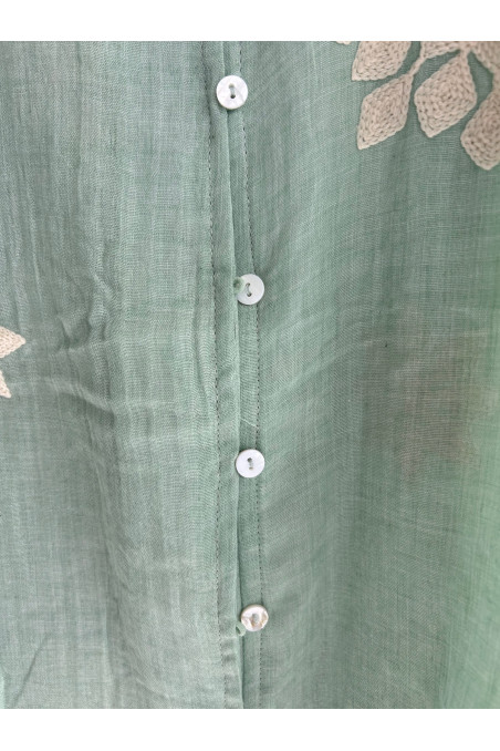 BLUSA BORDADOS VERDE