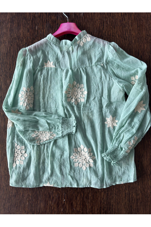 BLUSA BORDADOS VERDE