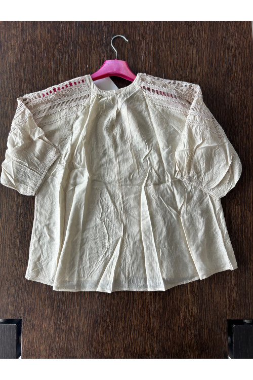 CAMISA BEIGE CALADOS