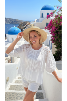 BLUSA BLANCA CALADOS