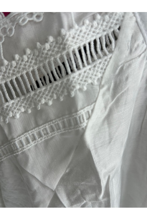 BLUSA BLANCA CALADOS