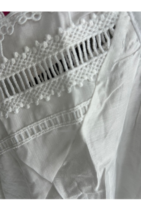 BLUSA BLANCA CALADOS