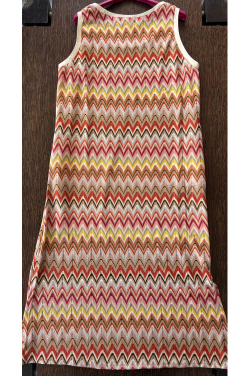 VESTIDO JACQUARD TOSTADO