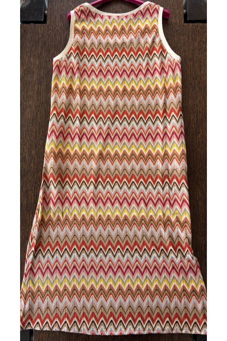 VESTIDO JACQUARD TOSTADO