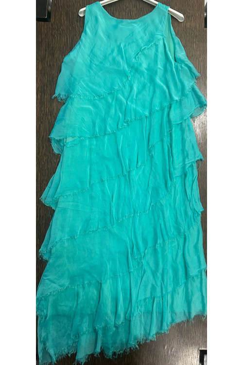 VESTIDO CAPAS VERDE